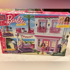 Barbie Mega Bloks Build and Style Beach House 129 Piece Set 🏝️🪩
